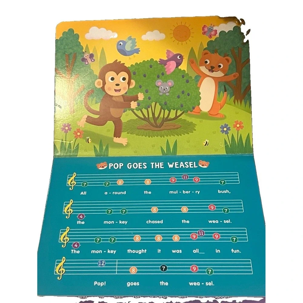My First Piano Book Lot of 3 Children's Silly Songs Classical Music Sound Books